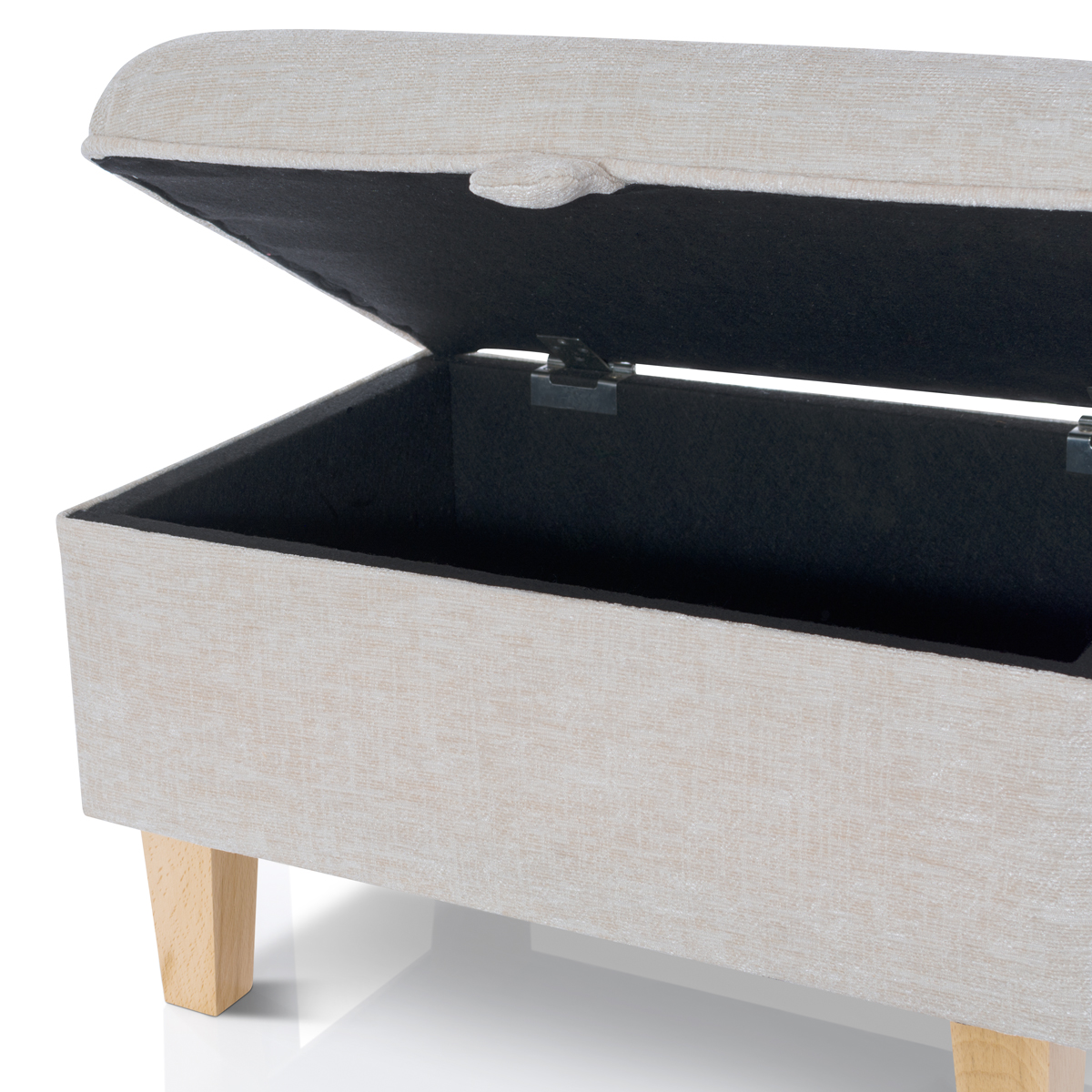 STORAGE FOOTSTOOL OTTOMAN BLANKET BOX SEAT POUFFE TOY BOX LARGE SMALL